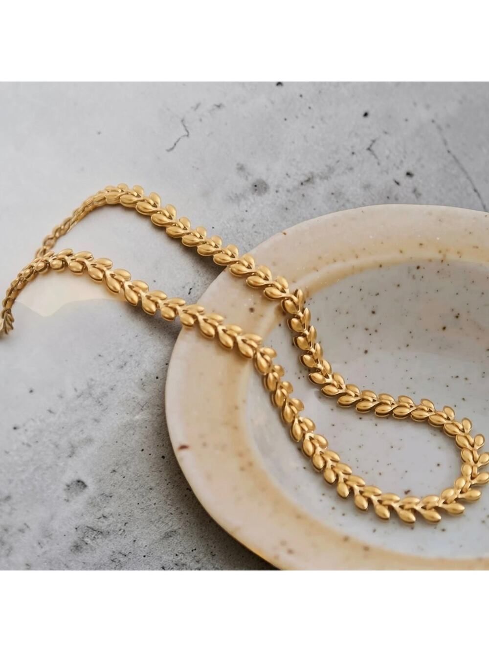 Erma Jean 18K Gold Non-Tarnish Classic Wheat Chain